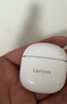 联想（Lenovo）联想蓝牙无线耳机 3D全景环绕音 运动耳机 符合人体工学设计电池大容量 游戏跑步手机通用月岩白 实拍图