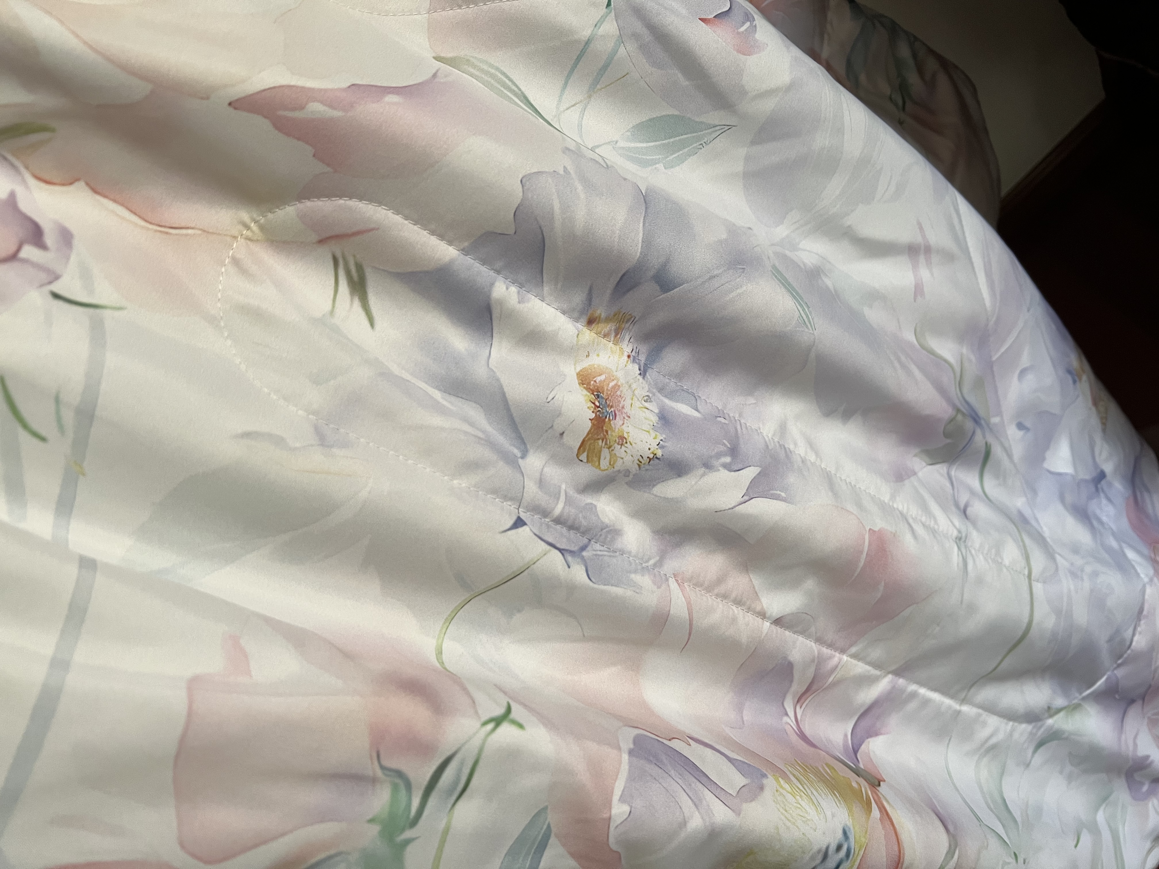 富安娜蚕丝被 100%蚕丝可机洗A类裸睡夏凉被单人夏季空调被子 152x210cm 实拍图