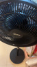 美的（Midea）【超级单品】七叶轻音立式电风扇家用柔风落地扇台式桌面小型风扇大风量节能摇头宿舍电扇 SAF30AB 实拍图