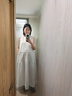 优衣库女装棉麻条纹层叠连衣裙/无袖裙子26春夏新款484787 01 乳白色 2XL 实拍图