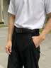 FALAMAONE法莱阿玛尼高档男士皮带男款2026年最新款腰带男裤带父亲节礼物 京仓直发/内扣款-枪黑色【专柜礼盒】 120cm 改尺寸联系客服或下单备注 晒单实拍图