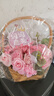 第一爱16朵康乃馨玫瑰香皂花篮同城配送母亲节520礼物送妈妈非鲜花 实拍图