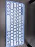 罗技（Logitech）时尚系列K390无线蓝牙键盘 超薄便携  K380升级版蓝色 79键 实拍图