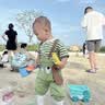 G.duck小黄鸭2026夏季新款男女童卡通圆领短袖套装宝宝休闲背带裤两件套 绿色 90 cm 实拍图