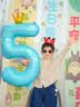 多美忆生日场景布置男孩儿童生日数字气球5岁氛围道具布置派对装饰蓝色 实拍图