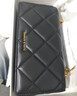 CHARLES&KEITH鳄鱼纹凯莉包手提斜挎婚包包女包生日520礼物CK2-50270880-1 Black黑色 S 实拍图
