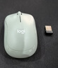 罗技（Logitech）M221 轻音鼠标 无线鼠标 办公鼠标 对称鼠标 带无线微型接收器 薄荷绿 实拍图