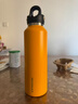 REVOMAX大容量保温杯长途司机专用车载水杯316不锈钢泡茶杯向日葵黄950ml 实拍图