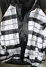 POUM小香风黑白格子男士春秋季外套男女同款假两件上衣服连帽夹克男装 POUM-HBG黑格 L 【身高165-175体重115-130】 实拍图