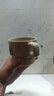 马克杯ins风萨摩叠叠学生牛奶杯可爱大容量喝水杯家用陶瓷杯 咖色小狗摩叠叠杯 实拍图
