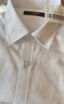 罗蒙儿童短袖白色衬衫春夏新款男童女童衬衣校园服饰演出上衣 白色150 实拍图