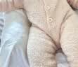 婧麒（JOYNCLEON）宝宝毛茸茸连体睡衣儿童秋装毛绒小熊衣服超萌婴儿搞笑家居服秋冬 驼色 【A类无骨 升级柔软】 100cm 实拍图