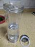 高硼硅双层水晶盖玻璃杯大容量泡茶杯茶水分离安全无毒隔热杯车载 双层直筒杯水晶盖 350ml 1只 实拍图