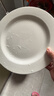 洁雅杰牛排盘家用盘子10英寸白瓷西餐盘酒店商用菜盘平盘4只装 实拍图
