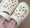 名创优品（MINISO）洞洞鞋男女款EVA夏外穿沙滩凉鞋防滑踩屎感包头情侣 黑色+海星 实拍图