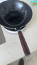 京严炒锅章丘款铁锅无涂层炒菜不粘锅家用精铁锅具燃气电磁炉用已开锅 【灶具通用】适合3-5人  赠盖铲  直径 32cm 百年工艺｜传统铁锅｜健康不沾 实拍图