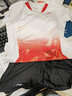 李宁（LI-NING）羽毛球服套装成人专业比赛运动服速干短袖圆领训练排汗团购印字 女子/白色上衣/黑色裙子 套装 S 实拍图