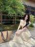 春乏在逃公主长裙子女2026夏季新款度假风收腰显瘦蛋糕大摆连衣裙 吊带连衣裙 S 实拍图
