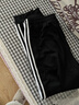 阿迪达斯（adidas）运动裤男秋季防风休闲卫裤健身跑步运动裤 黑白收腿裤 M 实拍图