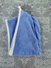 【加厚双层】干发帽女加厚超强吸水速干包头毛巾擦洗头发干发巾 螺纹干发帽【蓝灰色1条装】 实拍图