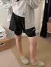 李宁（LI-NING）运动短裤男夏速干冰丝跑步休闲马拉松健身训练带内衬假两件裤子 经典黑-速干透气·双层内里 M 实拍图