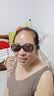 晶乐天然水晶石眼镜女款时尚妈妈墨镜中老年个性太阳镜防晒遮阳石头镜 大款-819-C4棕色 实拍图