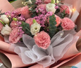 馨仪鲜花速递玫瑰向日葵康乃馨花束生日礼物全国同城配送 康乃馨玫瑰混搭花束 实拍图