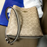 蔻驰（COACH）【品牌直供】奢侈品女包MOLLIE手提斜挎水桶包CBQ33 生日礼物 实拍图