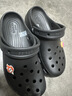 卡骆驰（CROCS）贝雅洞洞鞋男鞋女鞋轻便耐磨一脚蹬拖鞋休闲鞋百搭花园鞋|10126 黑色-001 37 /38(230mm) 实拍图