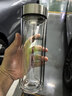 希诺双层玻璃杯男家用商务办公泡茶杯子过滤车载水杯XN-9607 410mL 实拍图