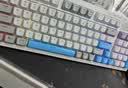 联想（Lenovo）K2有线轻音键盘 机械手感 消音结构95键 混彩灯效 人体工学 音量旋钮 有线办公键盘 银河灰 实拍图
