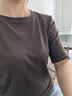 德玛纳【含绵羊毛/莱赛尔】春季淑女风圆领五分袖高弹显瘦t恤女高级感 实拍图