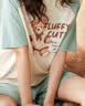 安之伴【巨凉感】2026新款纯棉睡衣女夏季甜美可爱卡通宽松家居服 松柏绿【柔软有弹性-超入眠】 XL 实拍图