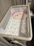 ANGI BABY新生儿婴儿床带尿布台可拼接大床宝宝摇摇床可移动多功能哄睡神器 云雾米 尿布台+椰棕棕垫+礼包 实拍图