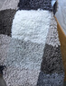 富居（FOOJO）簇绒高定纱拼色地垫 浴室门口加厚吸水防滑 40*60cm棕灰方格 实拍图