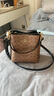 蔻驰（COACH）【品牌直供】奢侈品女包MOLLIE斜挎水桶包棕CBQ33 生日礼物送女友 实拍图