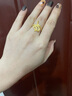 明牌珠宝灵蛇系列黄金戒指足金沙漠蛇图腾礼物女戒AFM0176工费550 足金戒指 17号 约6.51克 晒单实拍图
