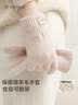 玖慕（JIUMU）绵羊毛保暖手套女冬季加厚防寒骑车开车可触屏针织毛线手套 实拍图