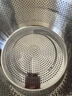 美厨（MAXCOOK）316L不锈钢盆筛2件套 30cm加厚洗菜盆沥水盆米筛味斗套装MCWA5486 实拍图