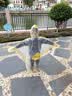 牧萌儿童雨衣男女童幼儿园宝宝防水雨披带书包位小童雨具 小黄鸭XL 实拍图