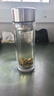苏泊尔（SUPOR）玻璃杯茶水分离男款水杯双层高硼硅耐高温大容量泡茶杯子生日礼物 行砚黑280mL 实拍图