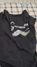 真维斯（Jeanswest）t恤女夏季薄款2026短袖纯棉宽松印花打底衫内搭上衣女黑色短t2XL 实拍图