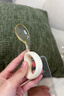 英氏（YEEHOO）宝宝自主进食辅食勺子一岁学吃饭训练习儿童PPSU餐具弯头叉勺饭盒 实拍图