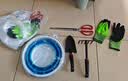 花沃里赶海工具6件套装 铲子挖沙工具铁锹耙子赶海夹子防水手套抄网水桶 实拍图