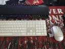 阿斯盾（AUSDOM）KAM200键盘鼠标套装110键静音办公超薄便捷2.4G无线键鼠套装一拖二剪刀脚台式电脑笔记本通用白色 实拍图