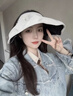 卡帝乐鳄鱼（CARTELO）防晒帽女夏季UPF50+防紫外线黑胶空顶遮阳帽贝壳帽沙滩帽太阳帽女 实拍图