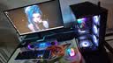微星（MSI）显示器支架RGB炫彩灯效底座 电脑支架桌面旋转升降显示器支架臂SP300B/RGB（炫酷黑） 实拍图