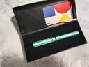 LAMY【中秋礼物】凌美恒星Al-star宝珠笔签字笔圆珠笔  金属铝笔杆  蓝绿色（黑色盒） 黑色笔芯0.7mm 实拍图