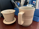 陆宝陶瓷办公杯马克杯简易大容量450ml泡茶杯 礼盒装可定制 合意盖杯 大地色 实拍图