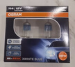 欧司朗（OSRAM）汽车灯泡大灯远光灯近光卤素灯 亮白蓝H4【4000K】12V 60/55W 实拍图